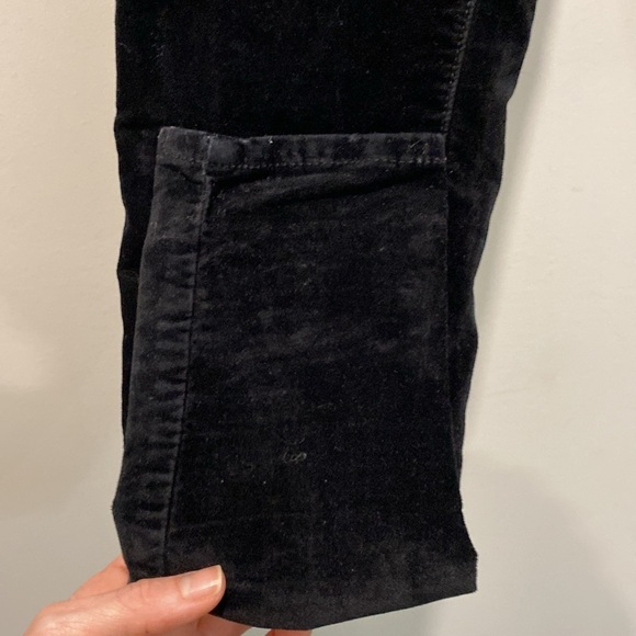 American Eagle Velour Super Stretch Jeans Black skinny Jeggings Size 2 - Picture 4 of 14